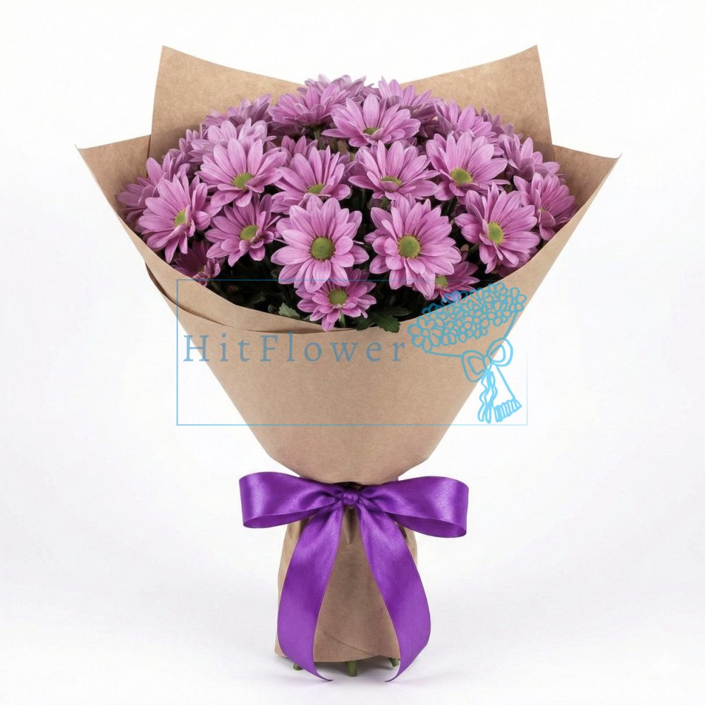 Букет цветов из: Хризантемы